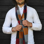 Multicolour Check Bamboo Scarf