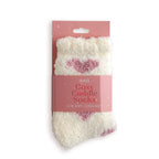 Cosy Cuddle Socks, Pink Hearts