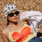 Satin Sleep Turban, Pin-Up Polka Dot