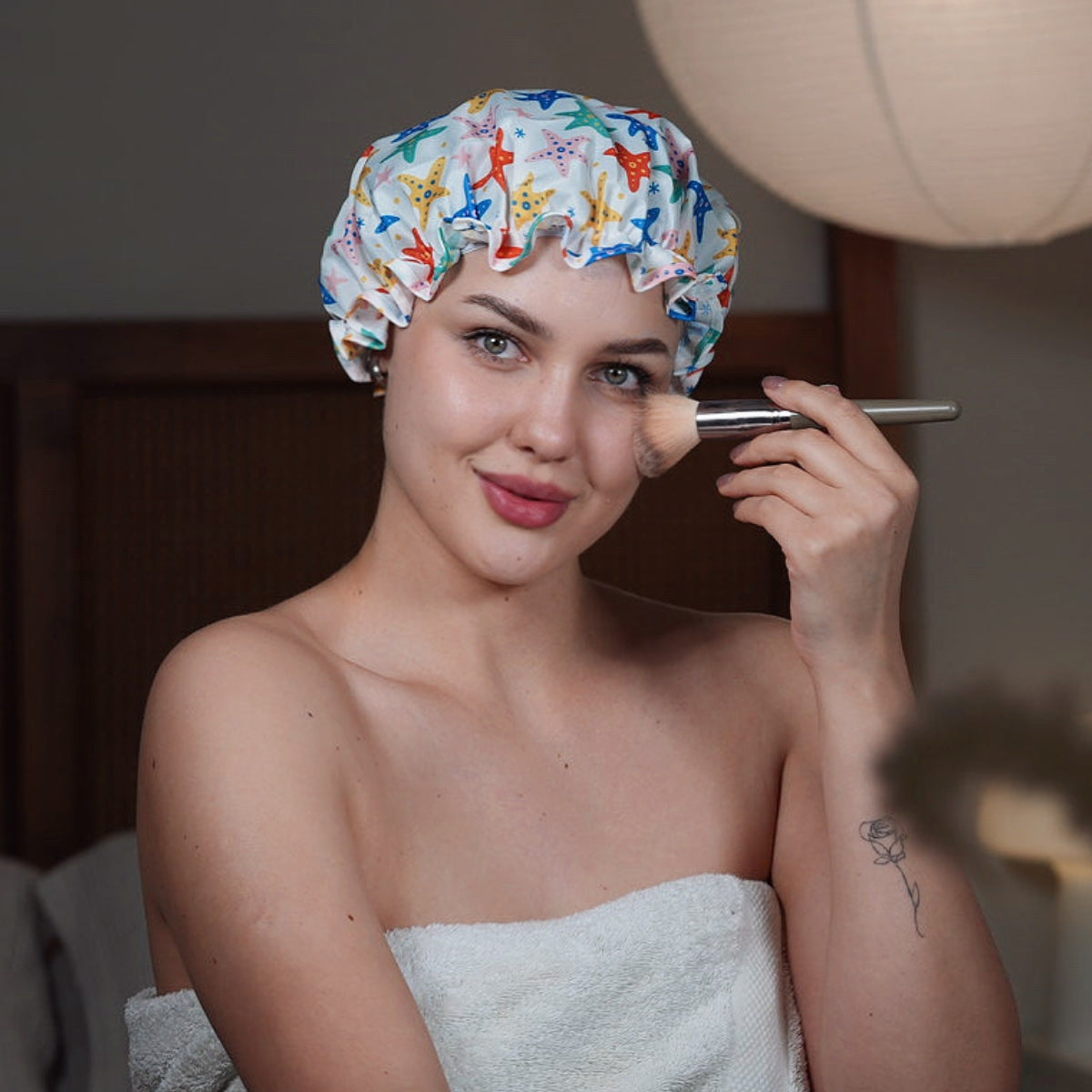 Shower Cap, Starfish Print