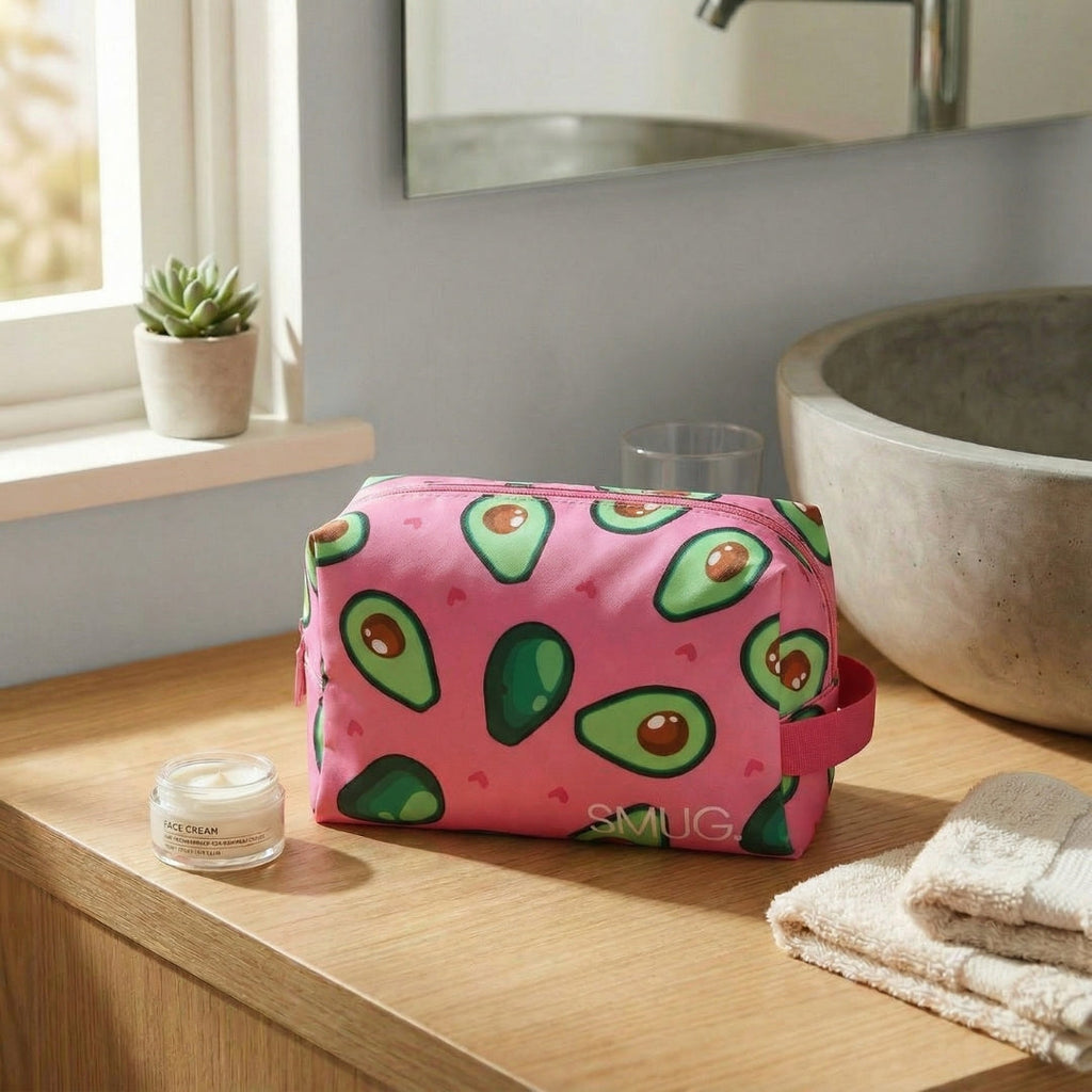 Wash Bag, Avocado Print