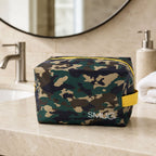 Wash Bag, Green Camo Print