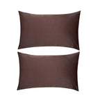 Soft Satin Pillowcase Set, Mocha