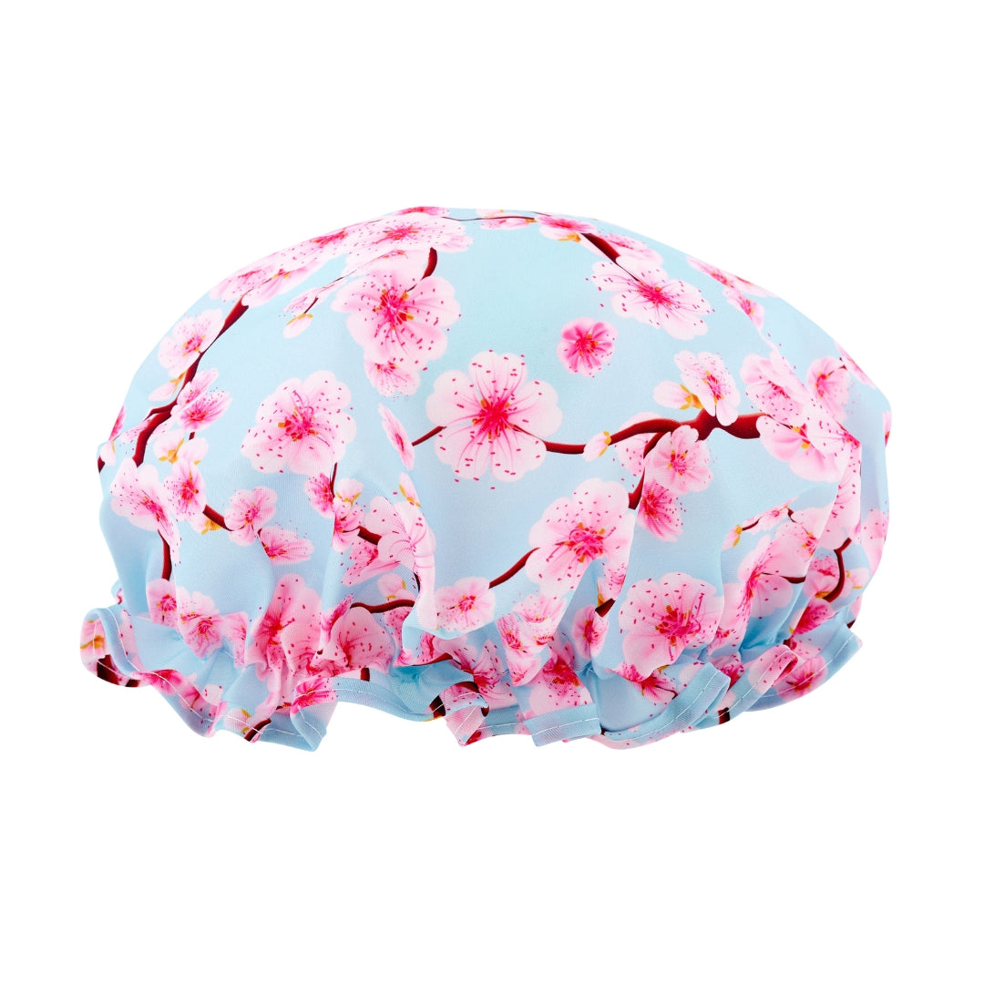 Shower Cap, Cherry Blossom Print