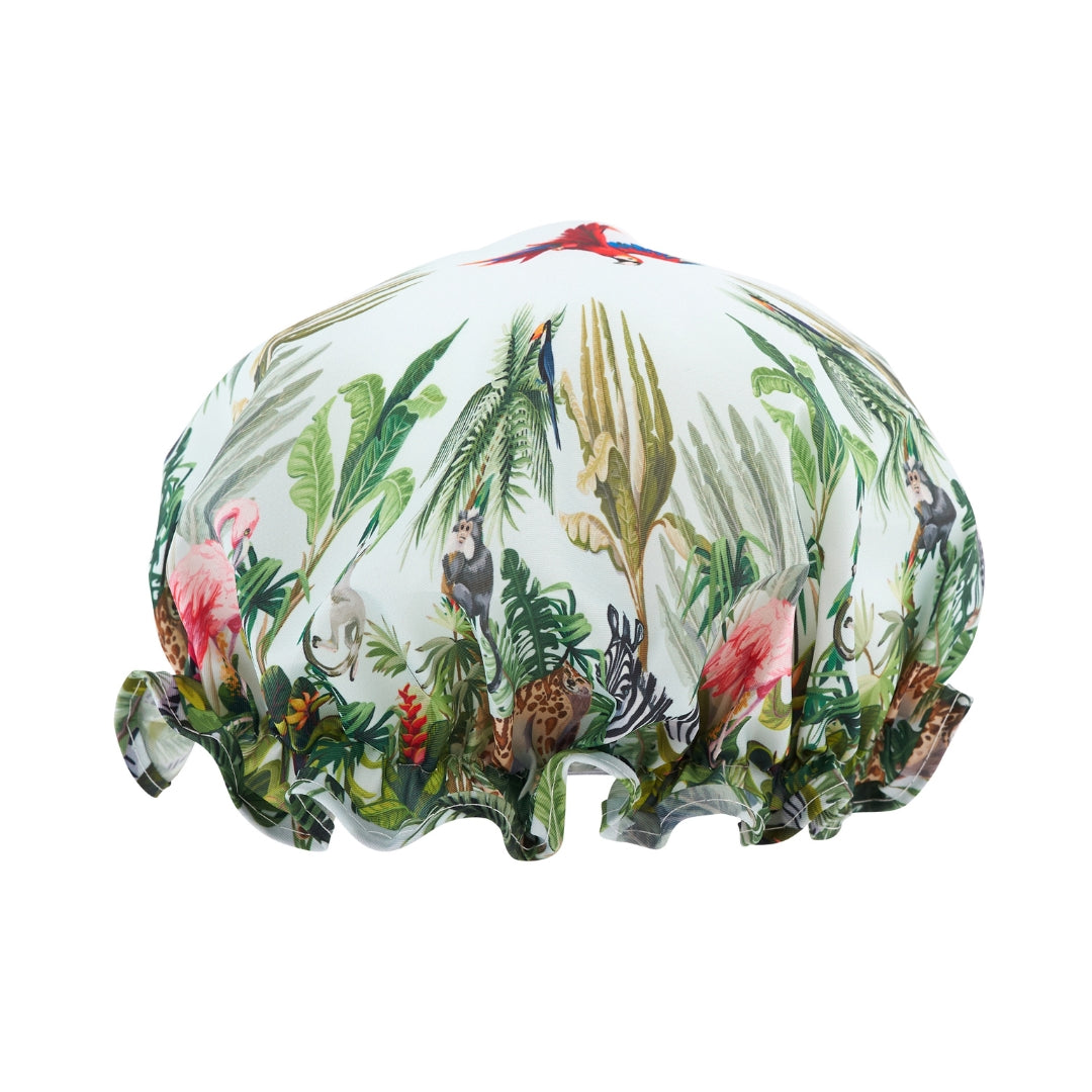 Shower Cap, Jungle Print