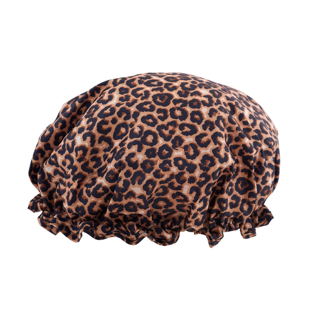 Shower Cap, Leopard Print