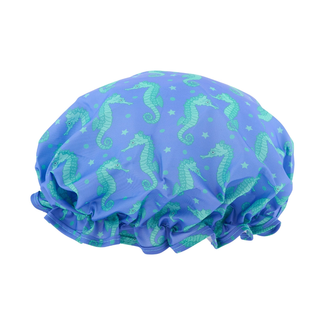 Shower Cap, Seahorse Print