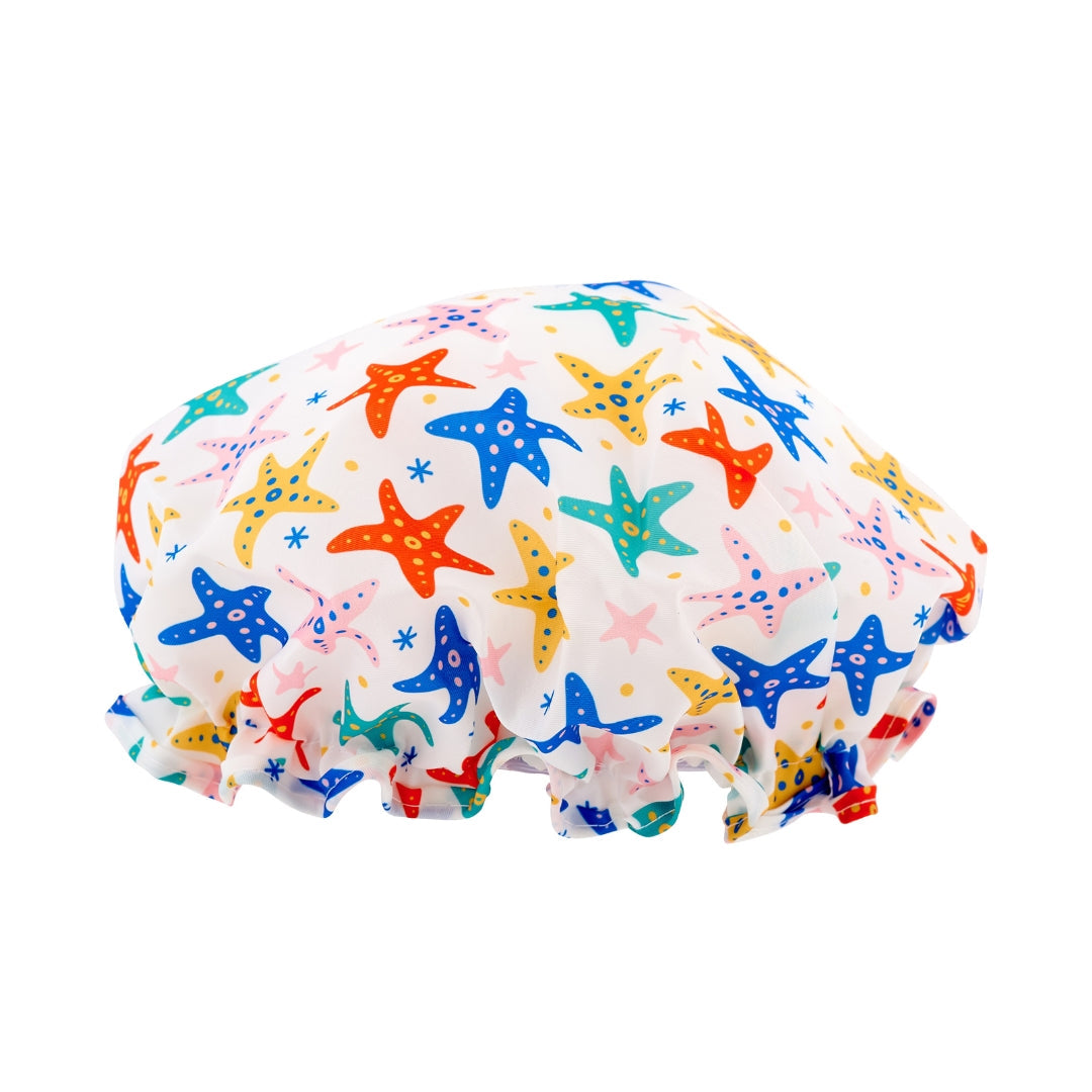 Shower Cap, Starfish Print
