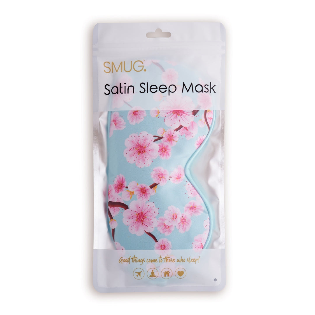 Satin Sleep Mask & Accessories Bag Set, Various Prints