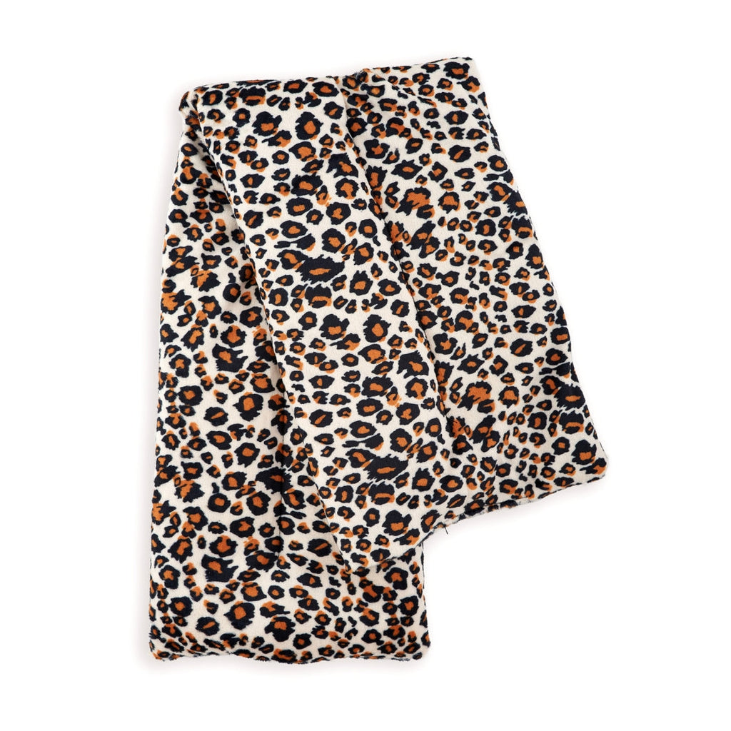 Soothing Body Wrap Wheat Bag Infused with Lavender Oil, Leopard Print