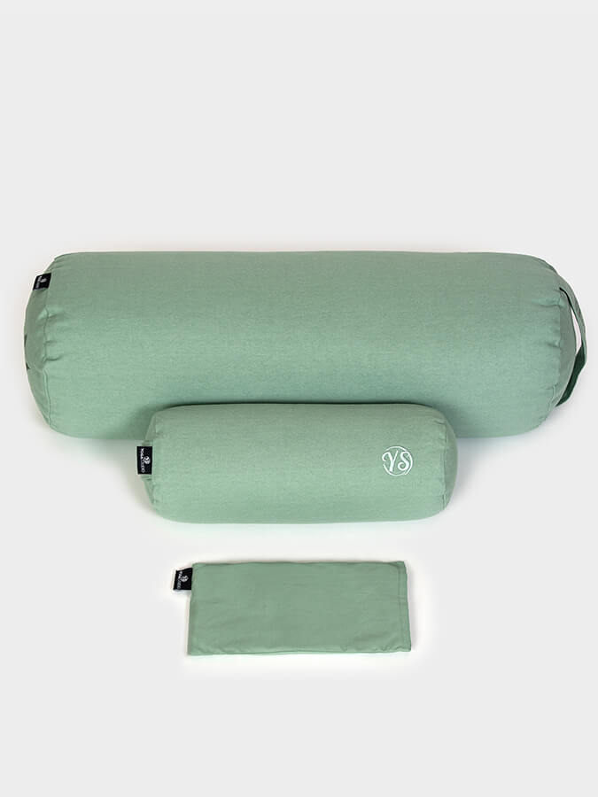 Yoga Studio Organic Meditation Bolster & Eye Pillow Set, Relax