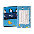 Animal Bamboo-Blend Sock Gift Box, 3 Pairs