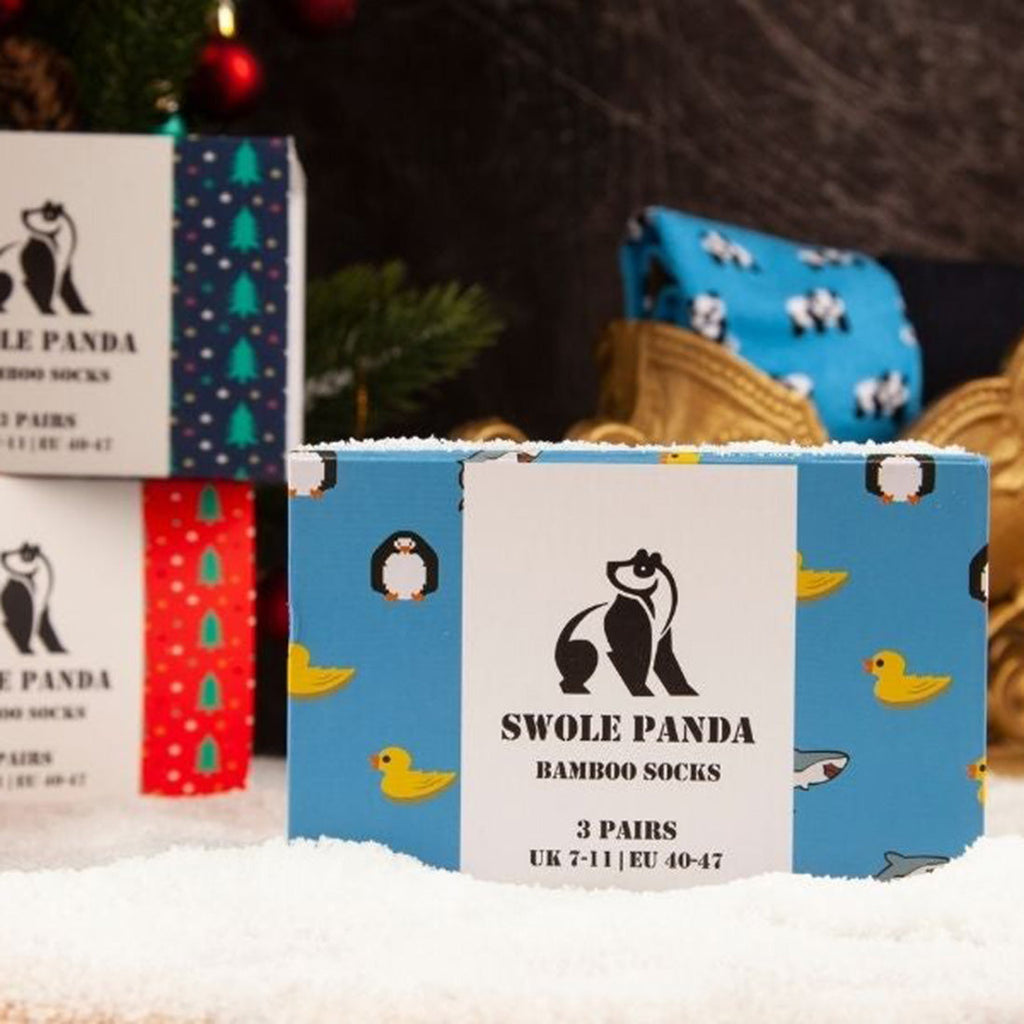Animal Bamboo-Blend Sock Gift Box, 3 Pairs