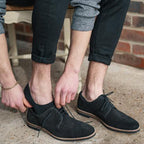 Black No-Show Bamboo-Blend Socks