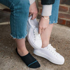 Black No-Show Bamboo-Blend Socks