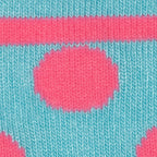 Blue & Pink Polka Dot Bamboo-Blend Socks