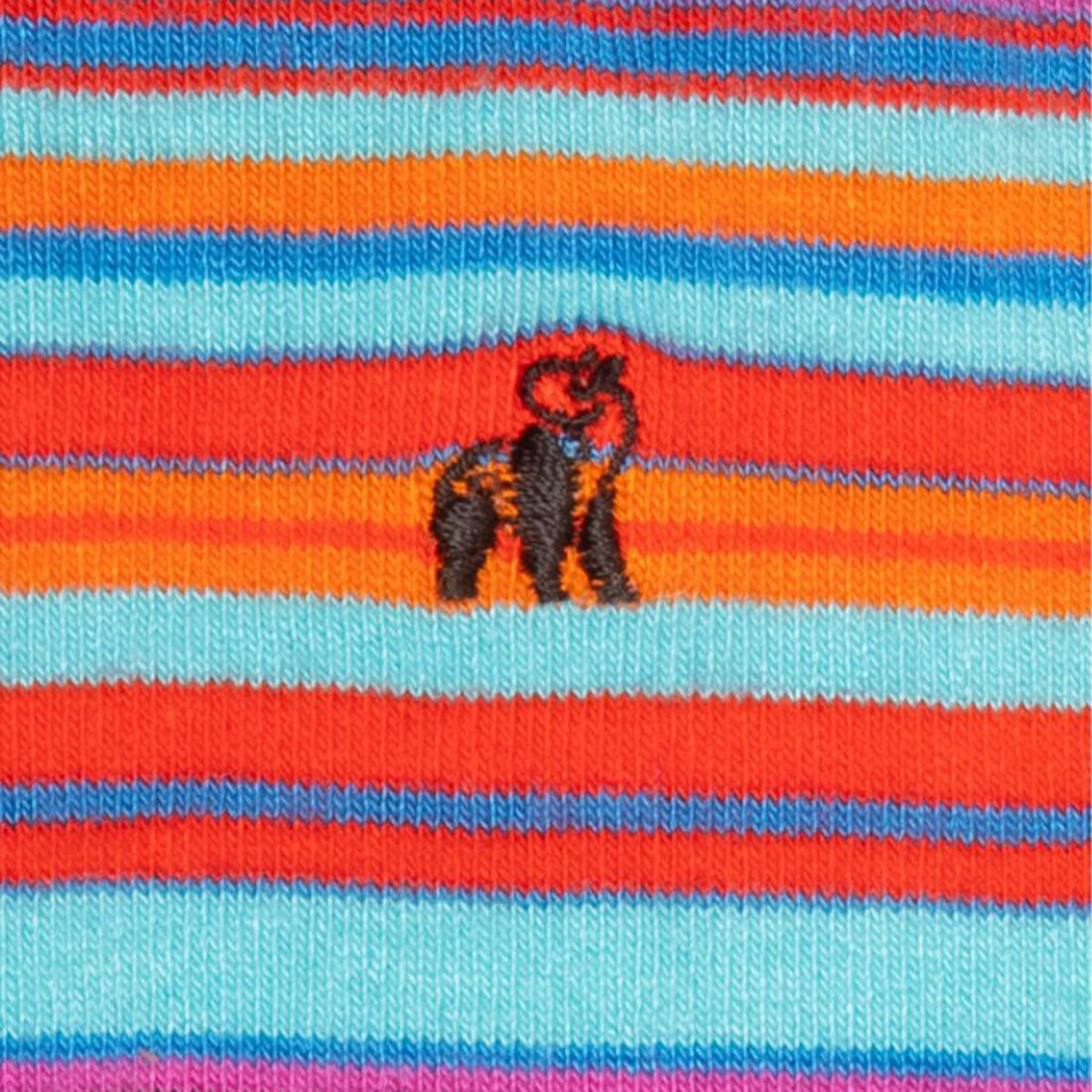 Blue & Red Narrow Striped Bamboo-Blend Socks