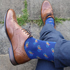 Blue Bicycle Bamboo-Blend Socks