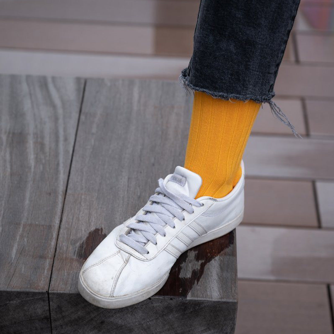 Bumblebee Yellow Bamboo-Blend Socks