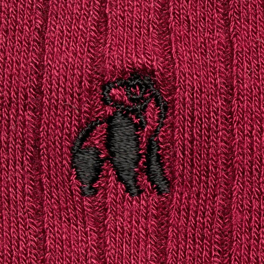 Burgundy Comfort Cuff Bamboo-Blend Socks