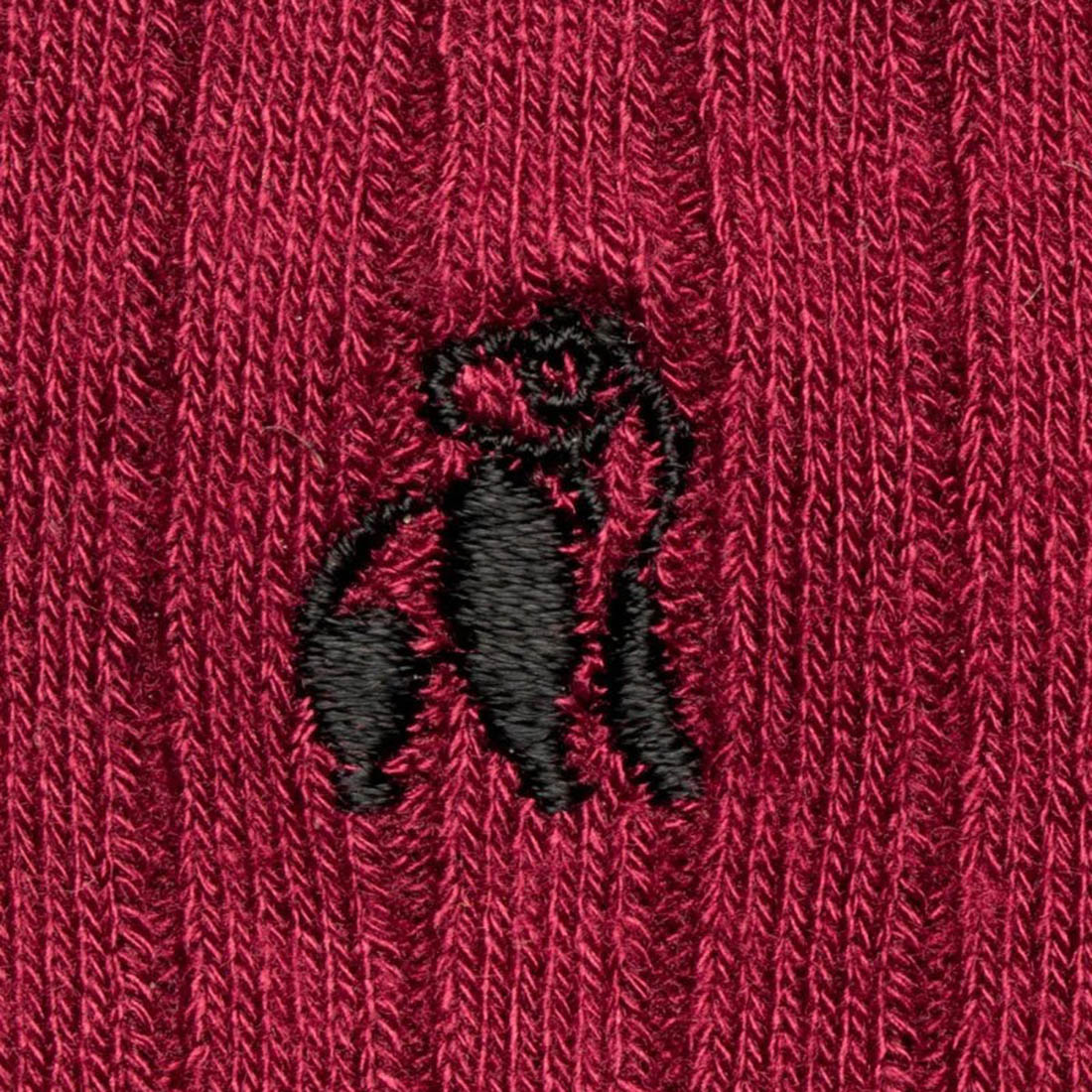 Burgundy Comfort Cuff Bamboo-Blend Socks