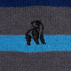 Grey Small Striped Bamboo-Blend Socks