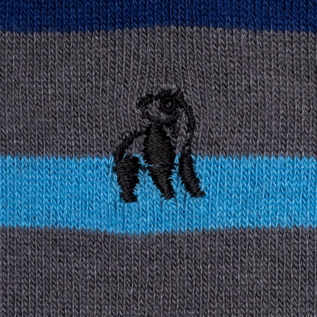 Grey Small Striped Bamboo-Blend Socks