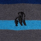 Grey Small Striped Comfort Cuff Bamboo-Blend Socks