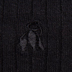 Jet Black Comfort Cuff Bamboo-Blend Socks