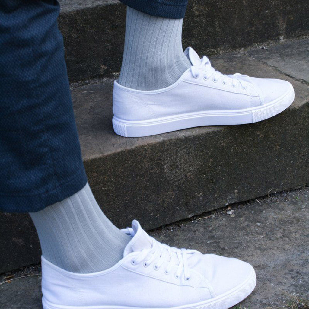 Light Grey Bamboo-Blend Socks