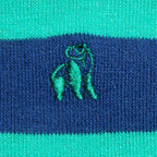 Lime Green Striped Bamboo-Blend Socks