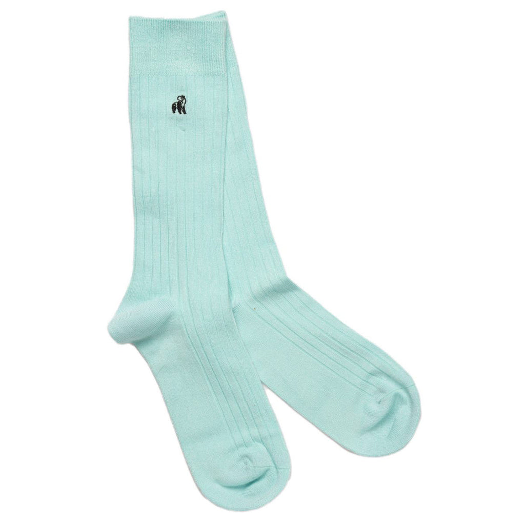 Mint Bamboo-Blend Socks