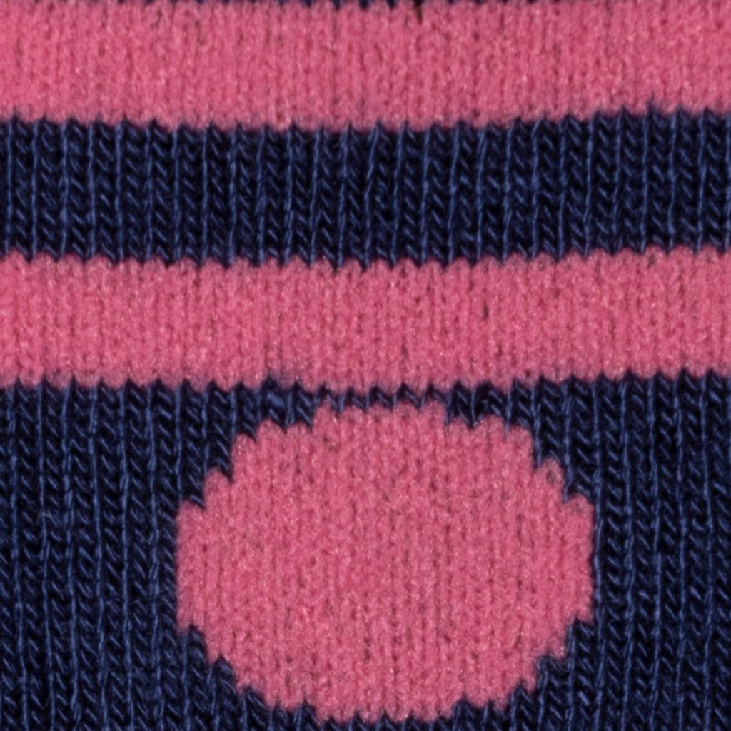 Navy & Pink Polka Dot Bamboo-Blend Socks
