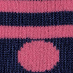 Navy & Pink Polka Dot Bamboo-Blend Socks