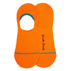 Neon Orange No-Show Bamboo-Blend Socks