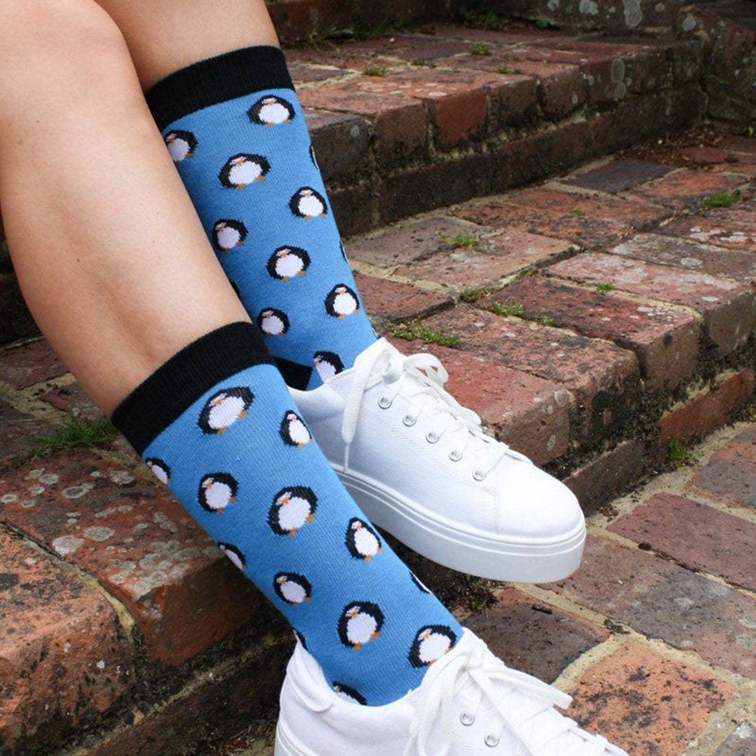 Penguin Comfort Cuff Bamboo-Blend Socks