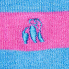 Pink & Blue Striped Bamboo-Blend Socks