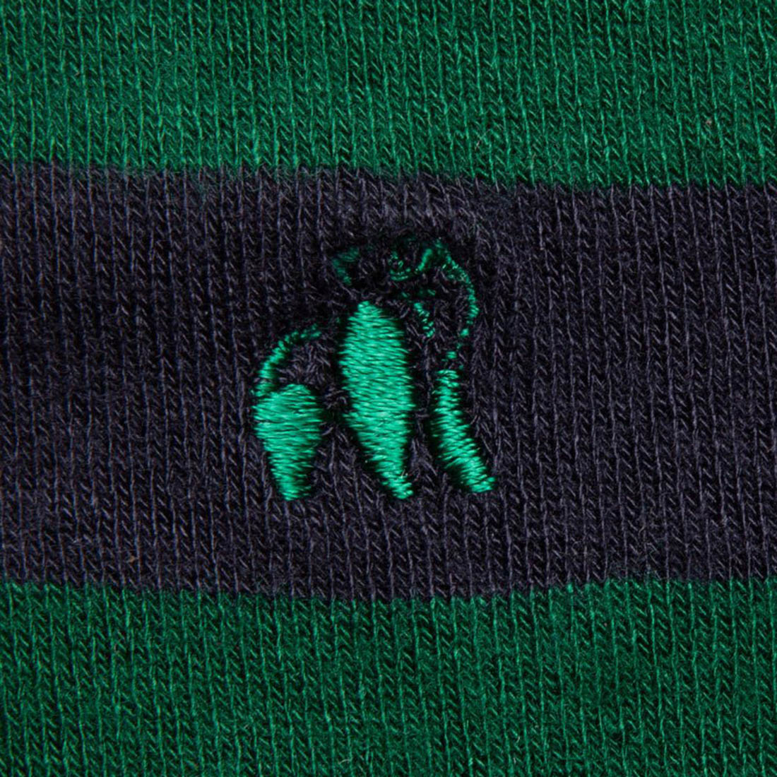 Racing Green Striped Comfort Cuff Bamboo-Blend Socks