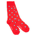Red Football Bamboo-Blend Socks
