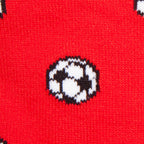 Red Football Bamboo-Blend Socks