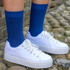 Royal Blue Bamboo-Blend Socks