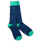 Spotted Green Bamboo-Blend Socks