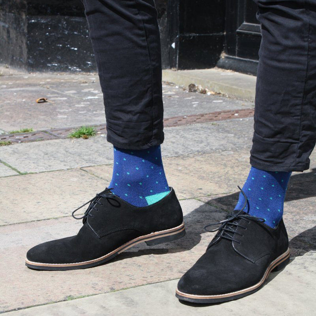 Spotted Green Bamboo-Blend Socks