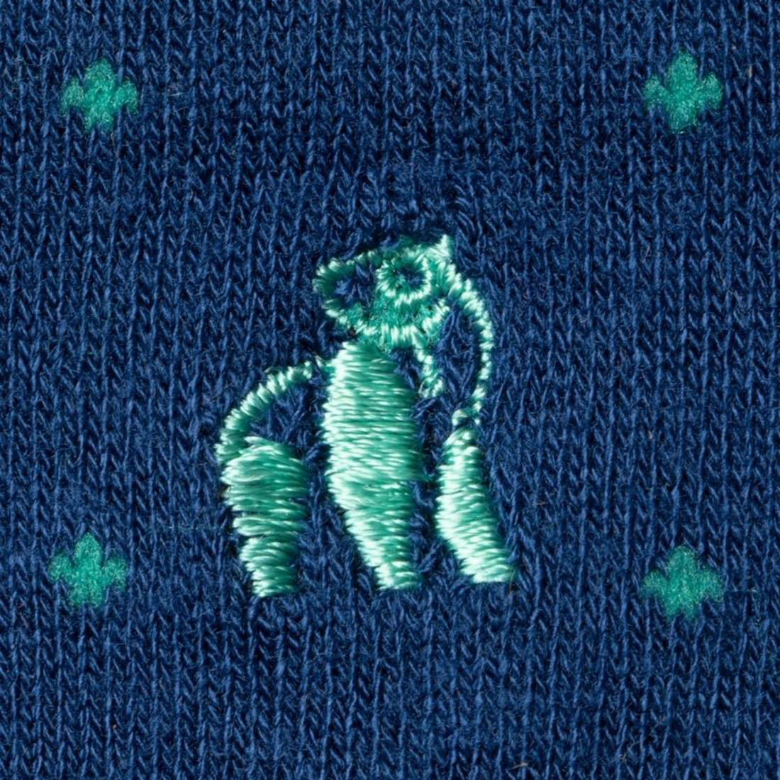 Spotted Green Bamboo-Blend Socks