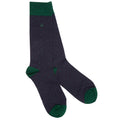 Spotted Navy Comfort Cuff Bamboo-Blend Socks
