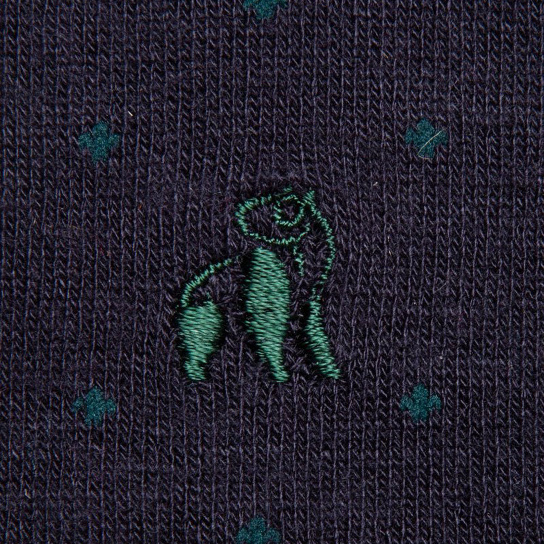Spotted Navy Comfort Cuff Bamboo-Blend Socks