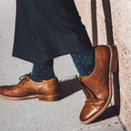 Spotted Orange Bamboo-Blend Socks