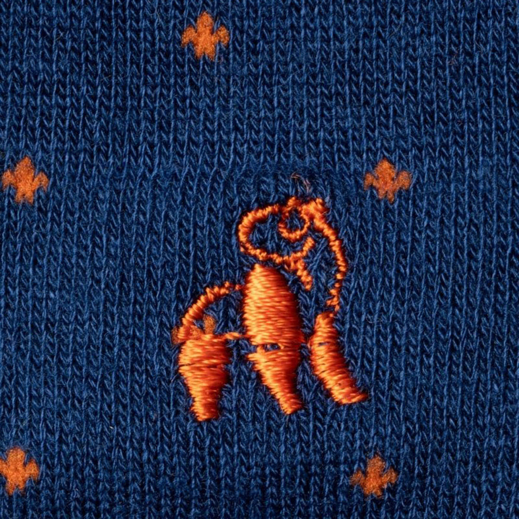 Spotted Orange Bamboo-Blend Socks