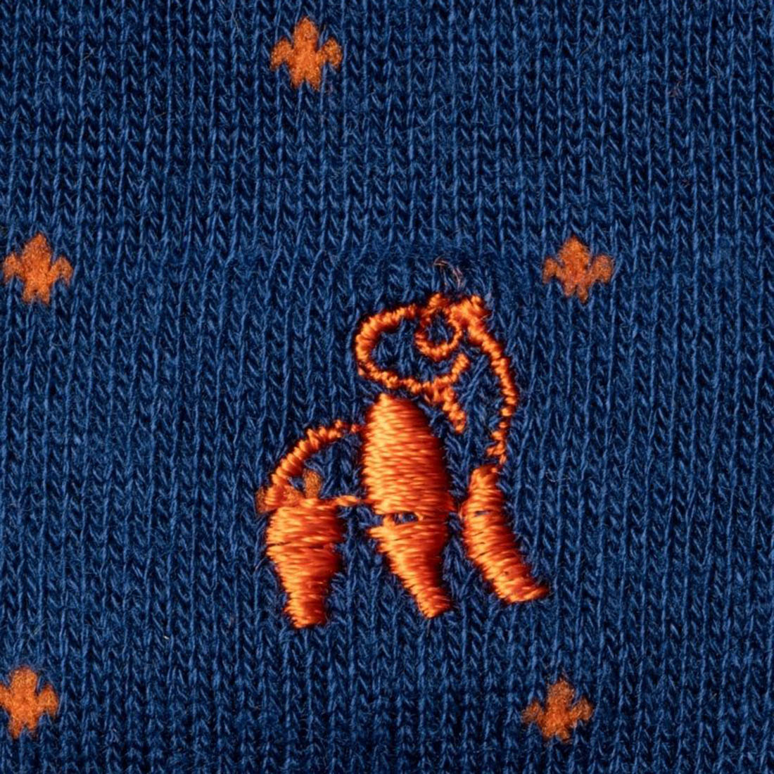 Spotted Orange Bamboo-Blend Socks
