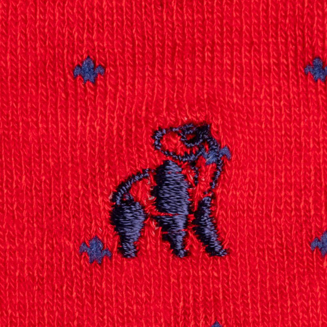 Spotted Red Bamboo-Blend Socks